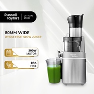 Russell Taylors เครื่องสกัดน้ำผลไม้แยกกาก คั้นน้ำผลไม้ รุ่น Cold Press Slow Juicer 80MM Feed Tube SJ2