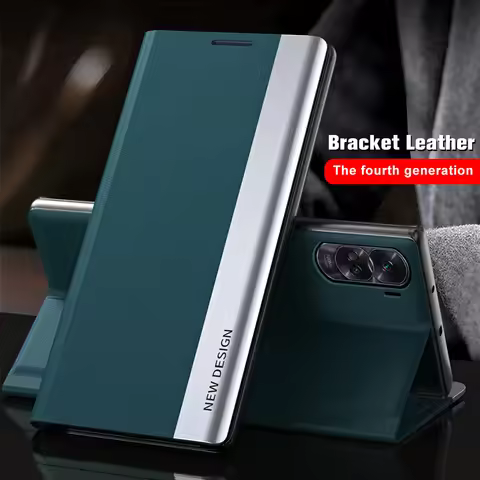 Leather Plating Magnetic Case For Honor 300 Pro 90 200 Lite X8B X9B X7A Funda For Huawei P30 Lite P4