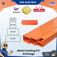 Metal Trunking Trunking Kabel Metal Orange 24G (U-Li / SJ Lite / Equivalent) Saiz 1"x2" 2"x2" 2"x3" 