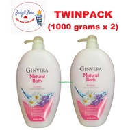 Ginvera Natural Bath Floral Soothing Shower Foam Chamomile &amp; Lavender -  TWINPACK(1000 grams x 2)