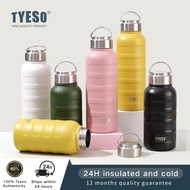 TYESO Tumbler Stainless Steel Thermos Cup Mugs Bottle Warmer Coffee Flask Botol Air