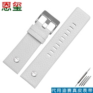 24/24/26/28/30/32mm Cowhide Watch Band with Rivet Watch Strap for Diesel DZ7313 DZ7333 7322 7257 431