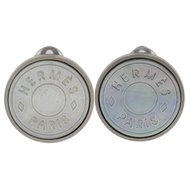 【日本直送】愛馬仕 HERMES Ciel 耳環 BIJOUTERIE FANTAISIE 古董 貝殼 銀色 女性【二手】