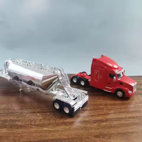 Peterbilt 579 Tanker Truck Defect 1:87 Scale Plastic Static Transporter Model Hobby Collection Ornam