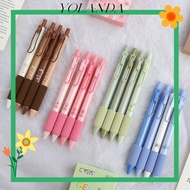 YOLAN 4PCS Ballpoint Pen For Writing Cute 0.5mm Office School Supplies Neutral Pen