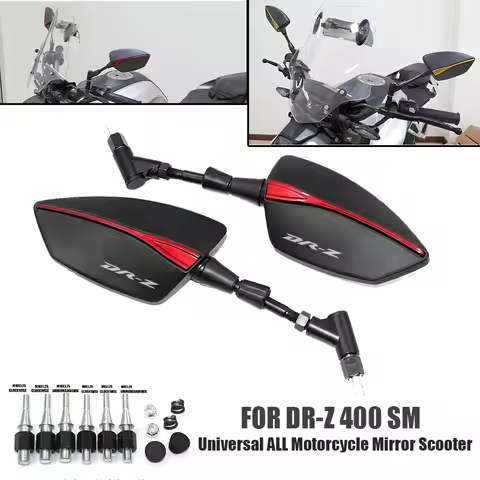 For DRZ400SM DRZ400 SM DRZ 400SM DR-Z DRZ 400 SM Motorcycle Rearview Mirror CNC Aluminum View Side M