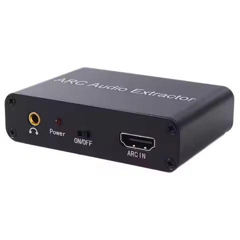 DAC SPDIF Coaxial RCA ARC Audio Adapter 3.5mm Jack Output 192KHz ARC Audio Adapter Extractor Splitte