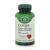 CoQ10 200mg Softgels, Coenzyme Q10 Coq-10 Co Q 10 Supplements, 100 Counts High Absorption Quick Rele