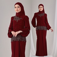 HIJABISTAHUB X SAMM REPUBLIC IZZEL KURUNG Baju kurung mini moden sulam manik ruched baju raya 2026
