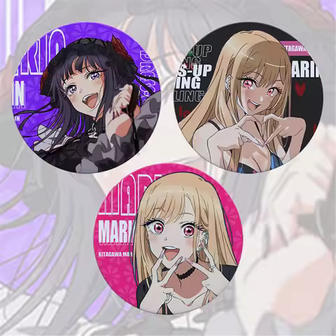 58mm Anime My Dress-Up Darling Kitagawa Marin Inui Sajuna Inui Shinju Cosplay COSTUME Badge Pin SPTE