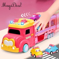 MagiDeal Carrier Truck Cars Toys Kids Folding Storage Car Carrier Foldable Race Track