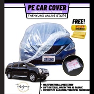 PE Plastic Car Cover for  Isuzu Alterra Transparent Waterproof Dustproof Vehicle Protection Anti-Scratch