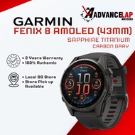 Garmin Fenix 8 AMOLED 43mm Sapphire Titanium Carbon Gray