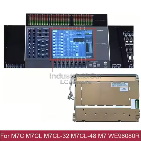 For Yamaha M7C M7CL M7CL-32 M7CL-48 M7 WE96080R New LCD Display Screen With Touch Panel Digitizer Fo