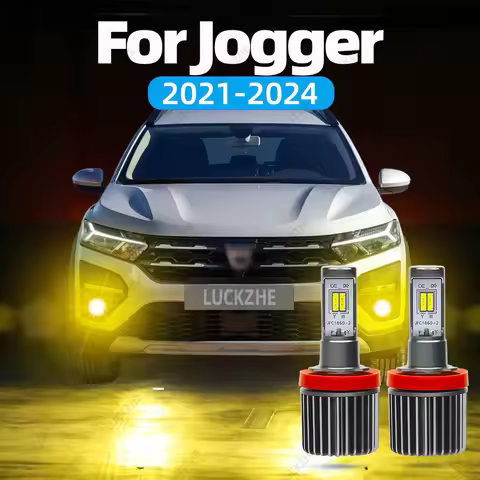 2Pcs LED Front Fog Light Bulb For Dacia Jogger RK 2021 2022 2023 2024 Accessories Dual Color LED Fog