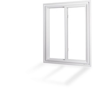 ♞,♘PVC Sliding Window With Glass And Screen Installed 80x80 100% High Quality PVC Product