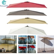 Polyester Sun Shade Canopy 25 x 1.3 m Semi Rectangular for Outdoor Parasol Frame