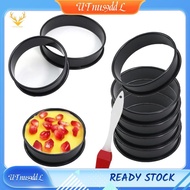 [UTnus9ddL] 8Pack Crumpet Rings Nonstick English Muffin Rings 3.15 Inch - Stainless Steel Double Rol