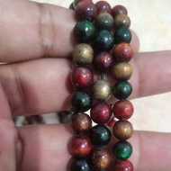 3-color sea root wood bracelet, sea root bracelet