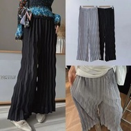 三宅一生立體褶皺闊腿褲