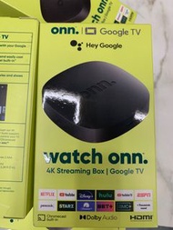 Walmart ONN Google TV 電視盒 hey Google watch on 4K現貨3個