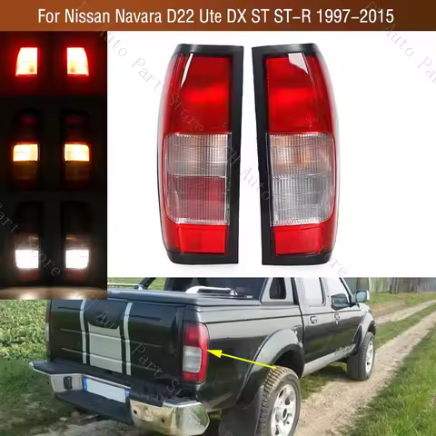 For Nissan Navara D22 Ute DX ST ST-R 1997 1998 1999 2000-2015 Rear Bumper Tail Light Brake Stop Reve