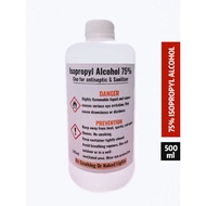 75% Isopropyl Alcohol / IPA / Rubbing Alcohol 500ml