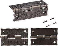 Nikou Pack of 10 Spring Hinges 0°-270° Mini Hinges Antique Bronze Housing Hinges Embossing Reel Latc