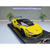 FERRARI F8 TRIBUTO LIBERTY WALK MODEL CAR,1/18 SCALE VIP MODEL