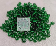 (20 gram) Manik Pasir Kaca 6/0 4mm Monte Manik Gelang Kalung Cincin DIY Manik Beads