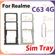 For Realme C63 4G SIM Card Tray Slot Holder Phone Replacement Installation