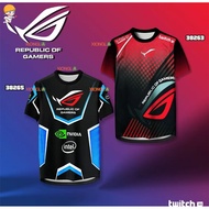 ROG REPUBLIC OF GAMERS GAMING FAN ISSUE DESIGN BLUE RED XS-3XL | Size XS-3XL‌
