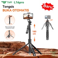 TNW L16pro Tongsis Tripod Automatic Pop Up Selfie Stick 180cm Aluminum Tripod with Bluetooth Remote 