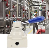kkmoon-My Aluminum Alloy Hand Lever Pneumatic Valve 4HV210-08 1/4in PT 4 Way 2 Positions Direct Acti