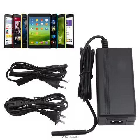 15V 1.6A AC Power Wall Charger Adapter US/EU Plug 1.5M For Microsoft Surface Pro 4 M3