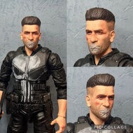[1/12] Punisher Frank Castle 頭雕 制裁者 Marvel Legends Shf Mafex Mezco