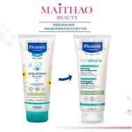 Gel Tắm Gội Cho Trẻ Sơ Sinh & Em Bé Da Chàm Thể Tạng Mustela Stelatopia Cleansing Gel 200ml
