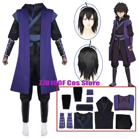 Anime Manga Scissor Seven Cosplay Costume Wig Thirteen Killer Seven Hoodie Cloak Uniform Xiao Fei Pa