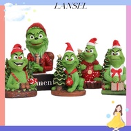 LA Grinch Statue, Scene Model Resin Grinch Figure, Merry Christmas Crafts Grinch Ornament