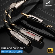 HiFi Balanced 4.4mm to 2XLR Audio Cable Pure Copper Adapter Cable for Headphone Amplifier