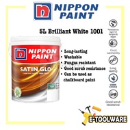 5L Nippon Paint Satin Glo 1001 Brilliant White