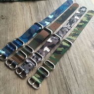 MERJUST Quality Nato Strap 18MM 20MM 22MM 24MM Camo Blue Army Green Nylon Watch band For Military Watch wristband Bracelet