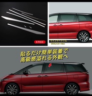 Toyota Estima Acr50 Window Roof Top Moulding Trim Side Roof Garnish Stainless Steel