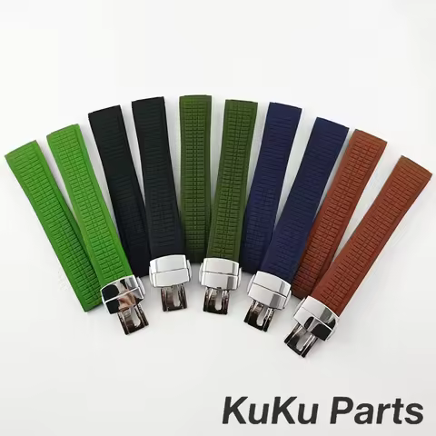 21mm NH35 Part PP Rubber Strap for Grenade AQUANAUT Series 5167A/5168G Black Blue Green Brown Watch 