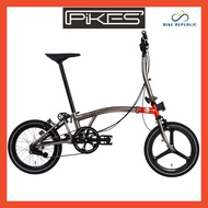 Element Pikes Folding Bike 6 / 9 Speed Trifold M bar Bicycle