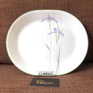 Premium Corelle Series - 32cm Corelle Shadow Iris 611 American Glass Ceramic Oval Plate