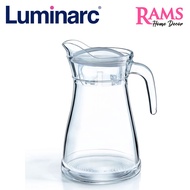 Luminarc 1300ML Glass Jug with Lid / Fridge Jug / Glass Pitcher / Glass Jug / Juice Pitcher - Bucoli