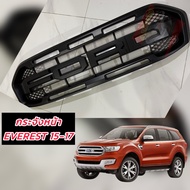 กระจังหน้า หน้ากระจัง FORD EVEREST 2015 2016 2017 ลาย Raptor Logo สีดำไม่มีไฟ **Everest 18-21 ใส่ไม่