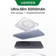 UGREEN Qi2 15W 10000mAh/5000mAh Ultra Thin Power Bank Magnetic Portable PD 20W Wireless Fast Chargin