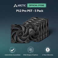 ARCTIC P12 Pro PST - 5 Pack - Powerful Premium Fan 120 mm PWM Fan with Y-Cable Splitter 600-3000 RPM